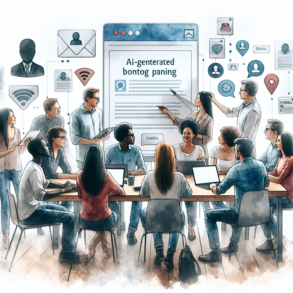 Illustration of team planning content in a minimal office desk setting, with a happy mood.