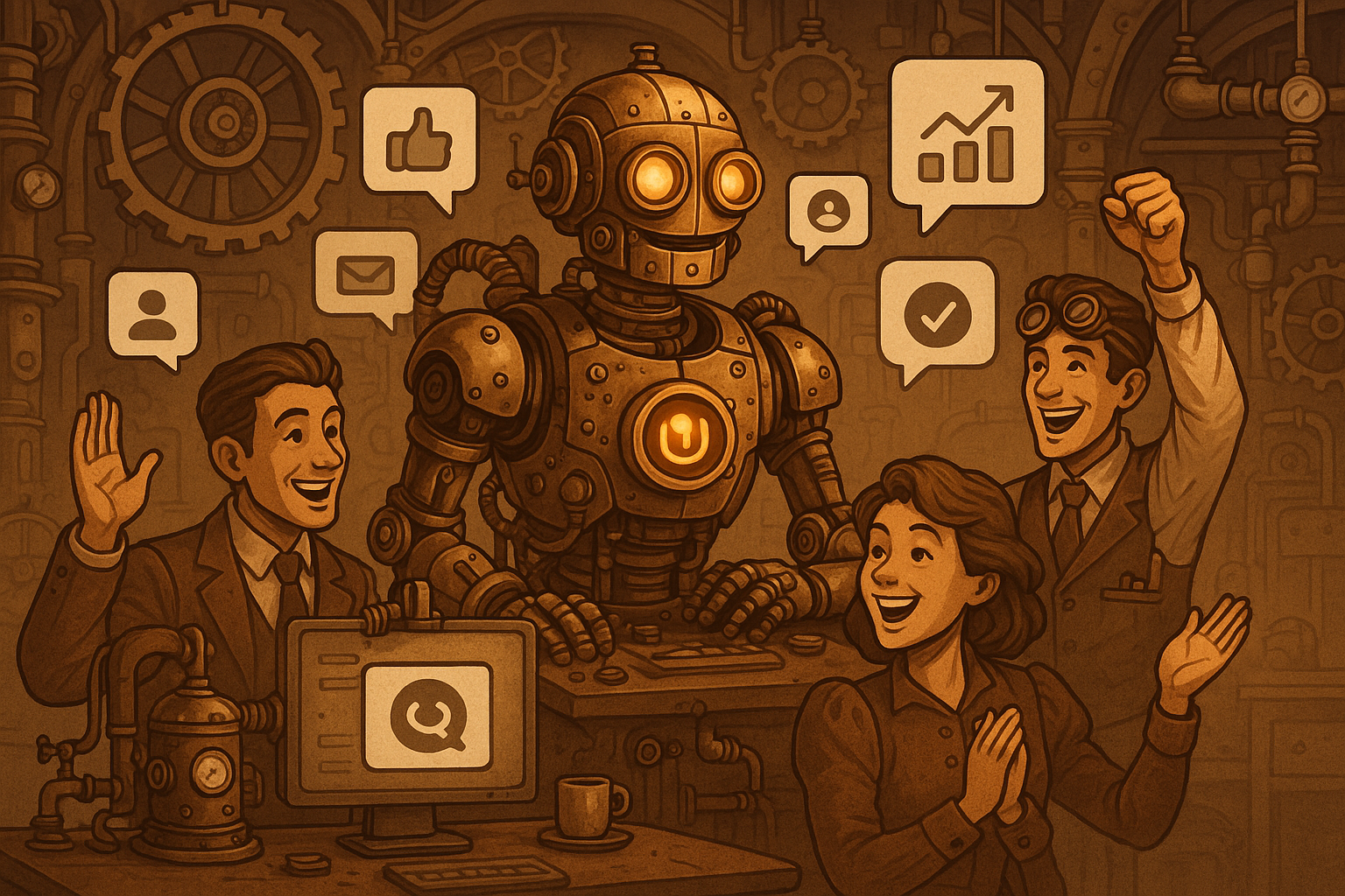 Illustration of No Image Subjects Yet in a No Image Backgrounds Yet setting, with a happy mood.