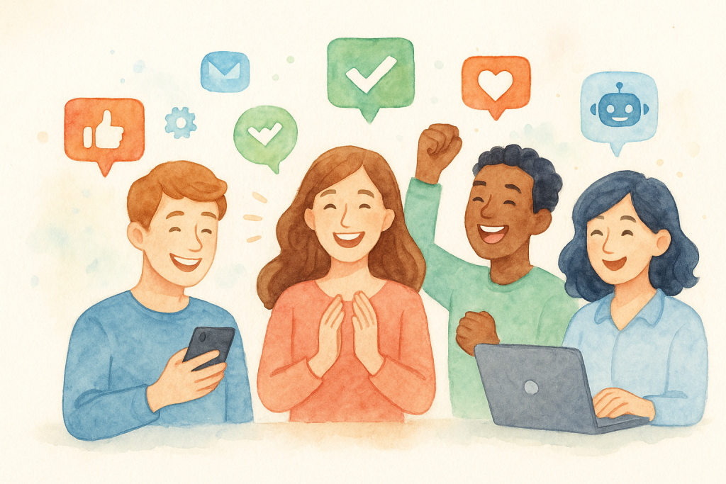 Illustration of No Image Subjects Yet in a No Image Backgrounds Yet setting, with a happy mood.