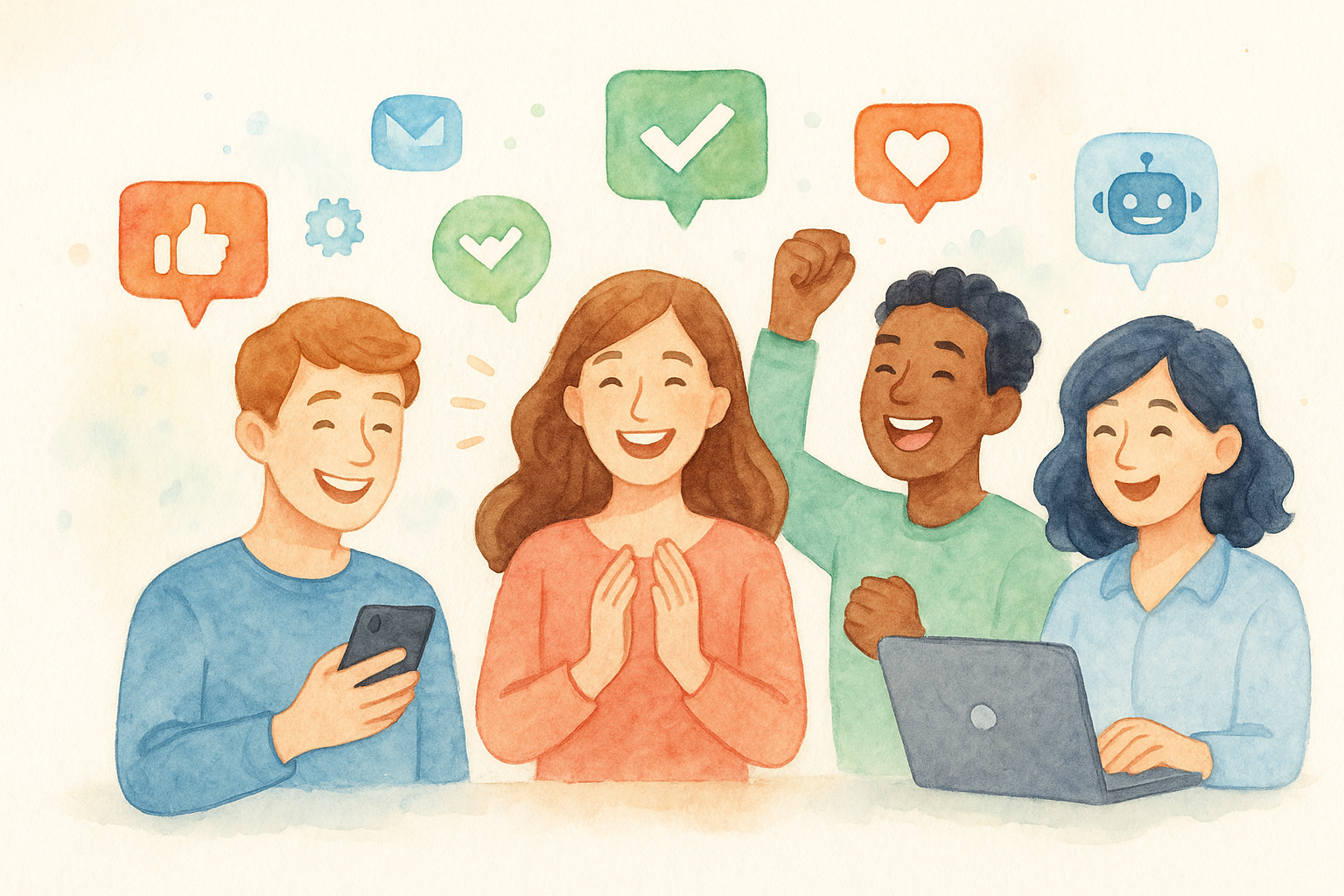 Illustration of No Image Subjects Yet in a No Image Backgrounds Yet setting, with a happy mood.